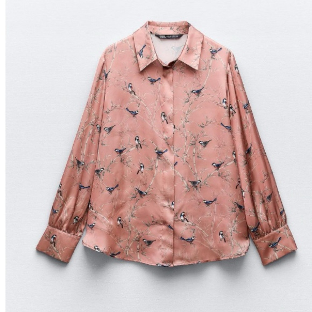 Printed Satin shirt